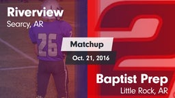 Matchup: Riverview vs. Baptist Prep 2016