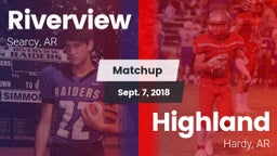 Matchup: Riverview vs. Highland  2018