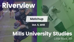 Matchup: Riverview vs. Mills University Studies  2018