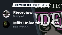 Recap: Riverview  vs. Mills University Studies  2019