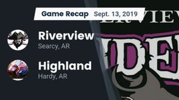 Recap: Riverview  vs. Highland  2019