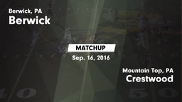 Matchup: Berwick vs. Crestwood  2016
