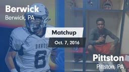 Matchup: Berwick vs. Pittston  2016