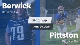 Matchup: Berwick vs. Pittston  2019