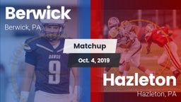 Matchup: Berwick vs. Hazleton  2019