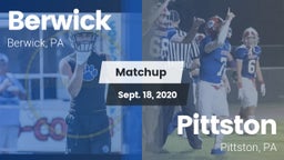 Matchup: Berwick vs. Pittston  2020