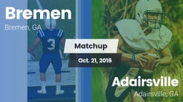 Matchup: Bremen vs. Adairsville  2016