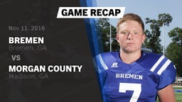 Recap: Bremen  vs. Morgan County  2016