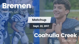 Matchup: Bremen vs. Coahulla Creek  2017