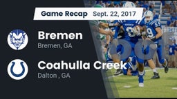 Recap: Bremen  vs. Coahulla Creek  2017