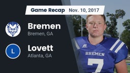 Recap: Bremen  vs. Lovett  2017