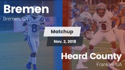 Matchup: Bremen vs. Heard County  2018