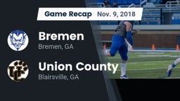 Recap: Bremen  vs. Union County  2018