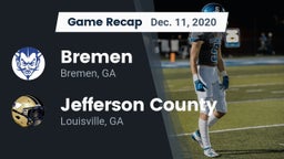 Recap: Bremen  vs. Jefferson County  2020
