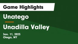 Unatego  vs Unadilla Valley  Game Highlights - Jan. 11, 2023