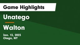 Unatego  vs Walton  Game Highlights - Jan. 13, 2023