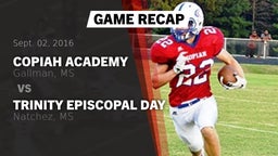 Recap: Copiah Academy  vs. Trinity Episcopal Day  2016