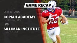 Recap: Copiah Academy  vs. Silliman Institute  2016