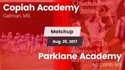 Matchup: Copiah Academy vs. Parklane Academy  2017
