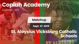 Matchup: Copiah Academy vs. St. Aloysius Vicksburg Catholic Schools 2019