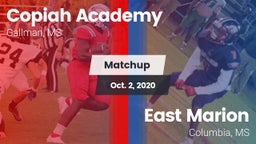 Matchup: Copiah Academy vs. East Marion  2020