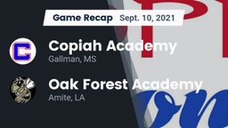 Recap: Copiah Academy  vs. Oak Forest Academy  2021