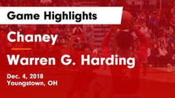 Chaney  vs Warren G. Harding  Game Highlights - Dec. 4, 2018