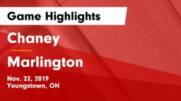 Chaney  vs Marlington  Game Highlights - Nov. 22, 2019