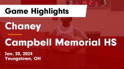 Chaney  vs Campbell Memorial HS Game Highlights - Jan. 20, 2024