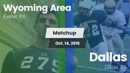Matchup: Wyoming Area vs. Dallas  2016