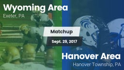 Matchup: Wyoming Area vs. Hanover Area  2017
