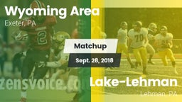 Matchup: Wyoming Area vs. Lake-Lehman  2018