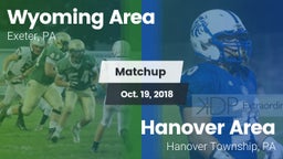 Matchup: Wyoming Area vs. Hanover Area  2018