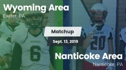 Matchup: Wyoming Area vs. Nanticoke Area  2019