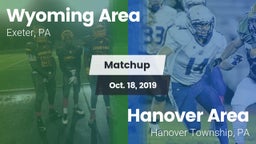 Matchup: Wyoming Area vs. Hanover Area  2019