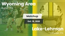 Matchup: Wyoming Area vs. Lake-Lehman  2020