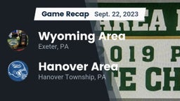 Recap: Wyoming Area  vs. Hanover Area  2023