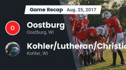 Recap: Oostburg  vs. Kohler/Lutheran/Christian  2017