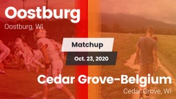 Matchup: Oostburg vs. Cedar Grove-Belgium  2020