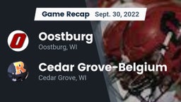 Recap: Oostburg  vs. Cedar Grove-Belgium  2022