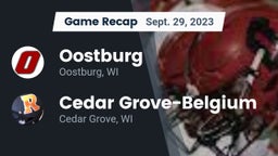 Recap: Oostburg  vs. Cedar Grove-Belgium  2023