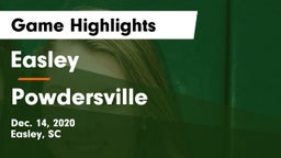 Easley  vs Powdersville  Game Highlights - Dec. 14, 2020