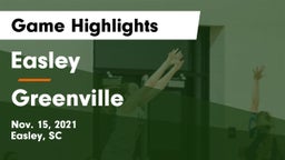 Easley  vs Greenville  Game Highlights - Nov. 15, 2021