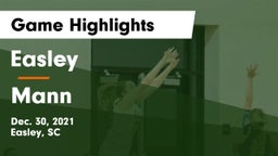 Easley  vs Mann  Game Highlights - Dec. 30, 2021