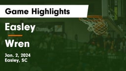 Easley  vs Wren  Game Highlights - Jan. 2, 2024
