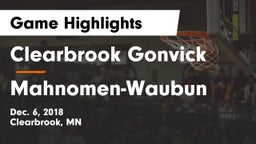 Clearbrook Gonvick  vs Mahnomen-Waubun  Game Highlights - Dec. 6, 2018