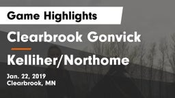 Clearbrook Gonvick  vs Kelliher/Northome Game Highlights - Jan. 22, 2019