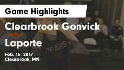 Clearbrook Gonvick  vs Laporte Game Highlights - Feb. 15, 2019