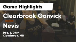 Clearbrook Gonvick  vs Nevis  Game Highlights - Dec. 5, 2019
