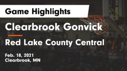 Clearbrook Gonvick  vs Red Lake County Central Game Highlights - Feb. 18, 2021